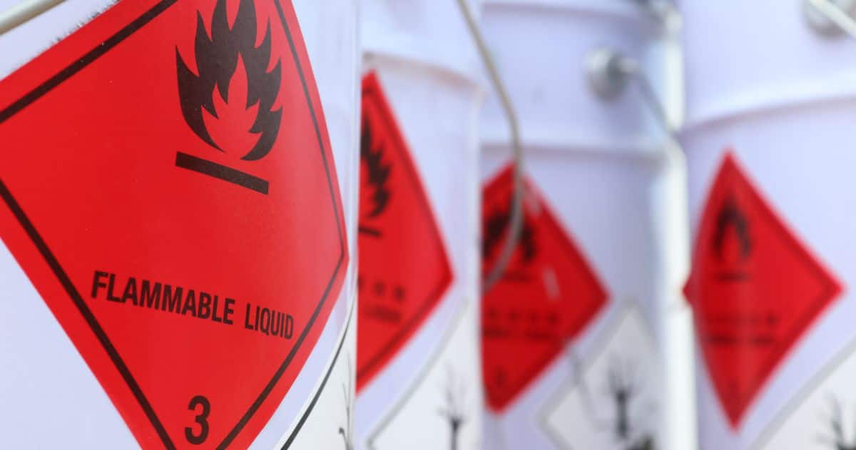 Flammable liquid substance 