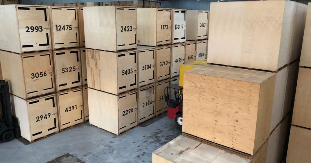 Storage Facility With Boxes