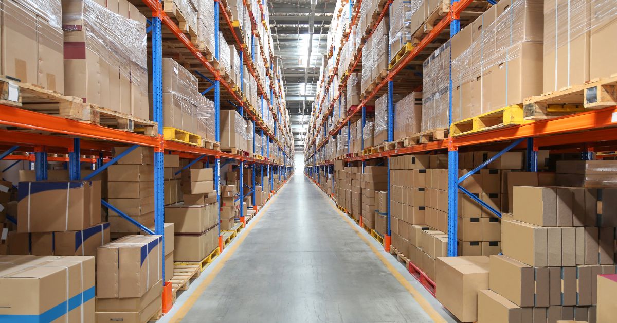 Storage warehouse With Boxes